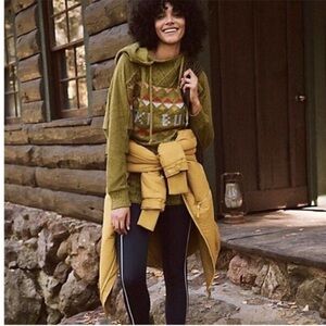 NEW Free People Ski Bum Knit Pullover Hoodie L
